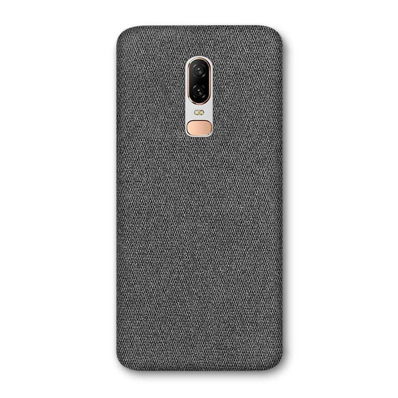 Fabric OnePlus Case Mobile Phone Cases Sequoia Dark Grey OnePlus 6 