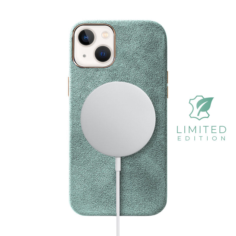 Alcantara iPhone Case (Limited Edition Mint) Mobile iPhone Cases Saguaro iPhone 13 Mint Alcantara 