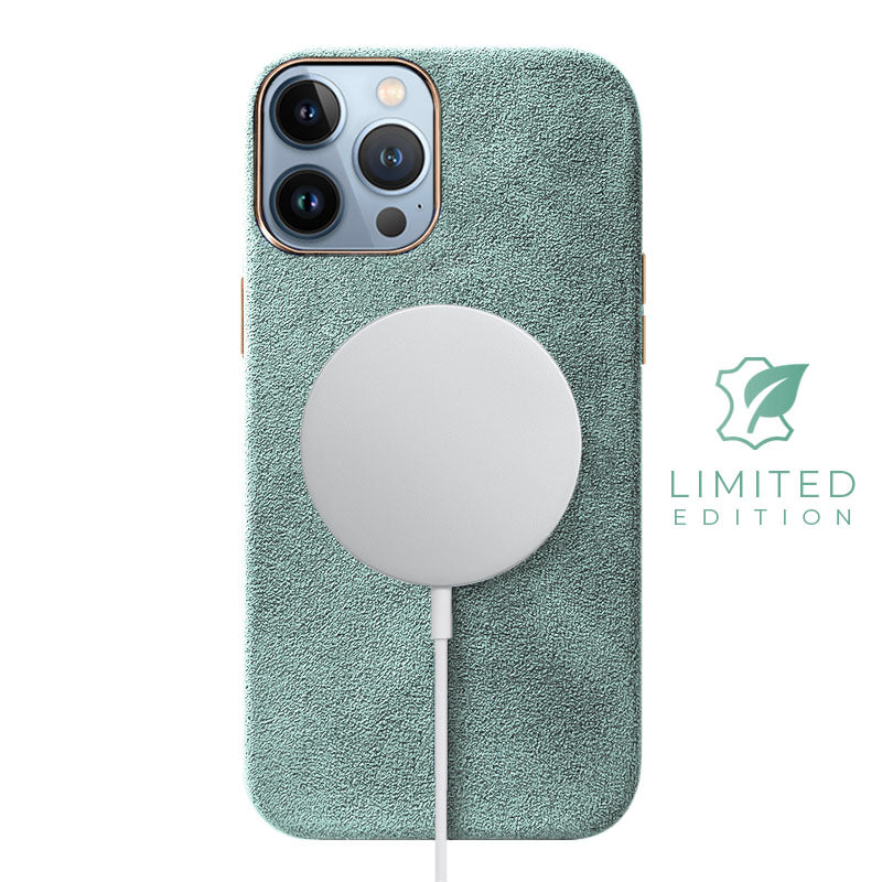 Alcantara iPhone Case (Limited Edition Mint) Mobile iPhone Cases Saguaro iPhone 13 Pro Max Mint Alcantara 