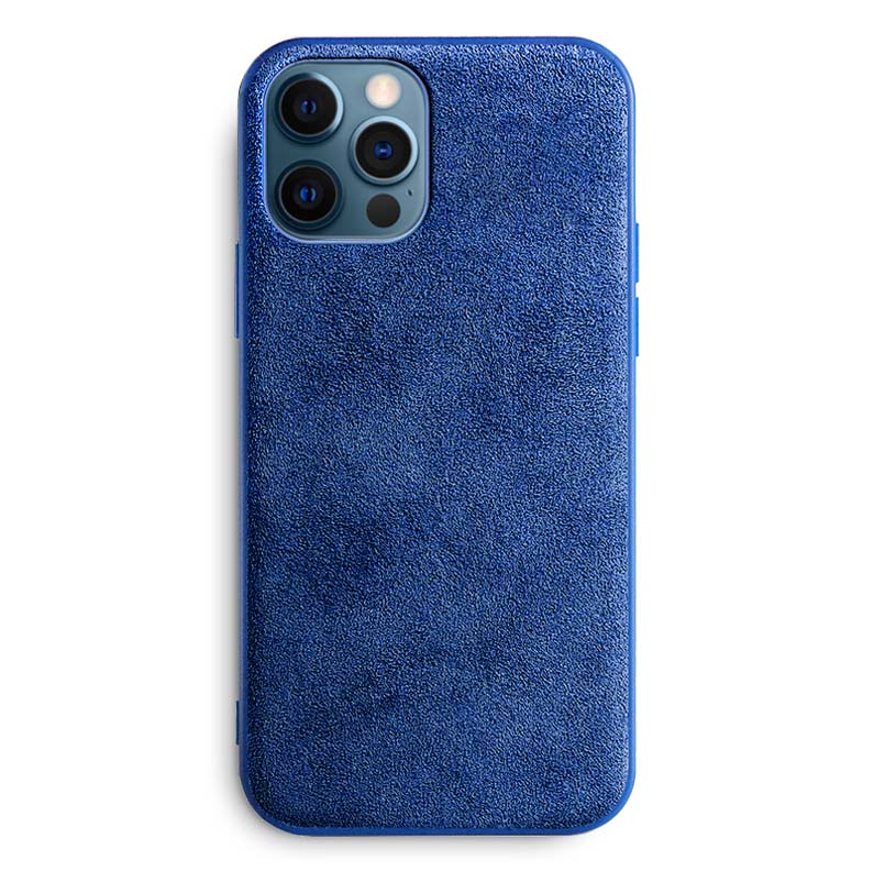 Alcantara iPhone Case (Max Protection) Mobile Phone Cases Atacazo Blue Alcantara 12 Pro Max 
