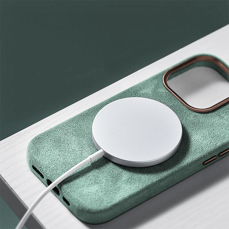 Alcantara iPhone Case (Limited Edition Mint) Mobile iPhone Cases Saguaro   