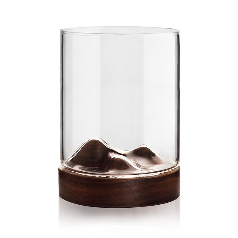 Wood Glass Tumblers Tumblers Andes Glass Black Walnut Large (260ml/8.8 fl oz) 
