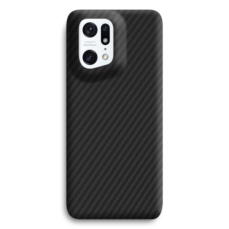Aramid Fiber Oppo Phone Cases  Volaris Black Aramid Fiber Find X5 Pro Open