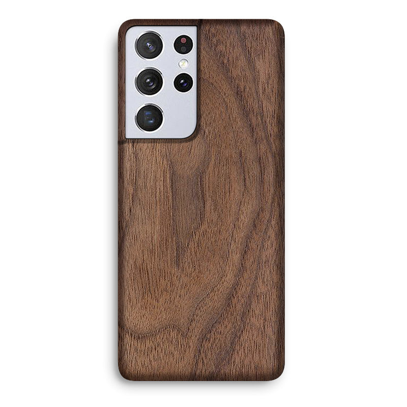 Slim Wood Samsung Case Mobile Phone Cases Komodo Walnut S21 Ultra 