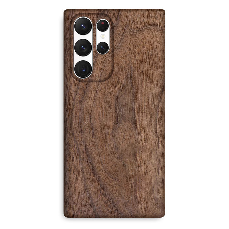 Slim Wood Samsung Case Mobile Phone Cases Komodo Walnut S22 Ultra 