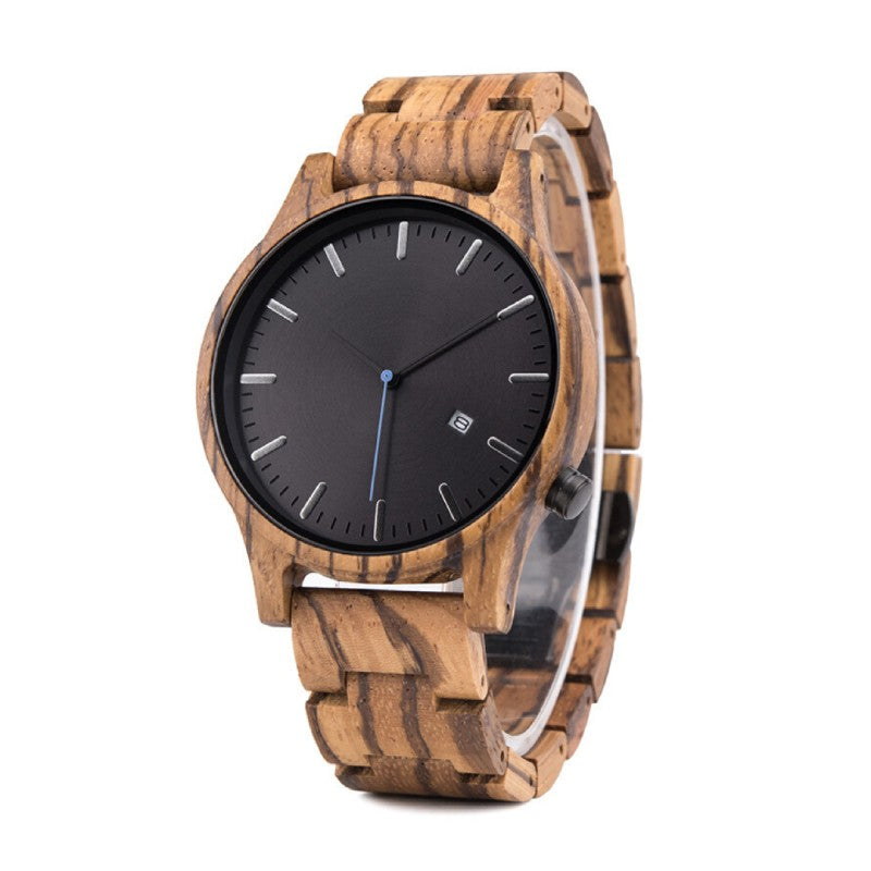 Wood Watch Watches Vesuvius Zebrawood  