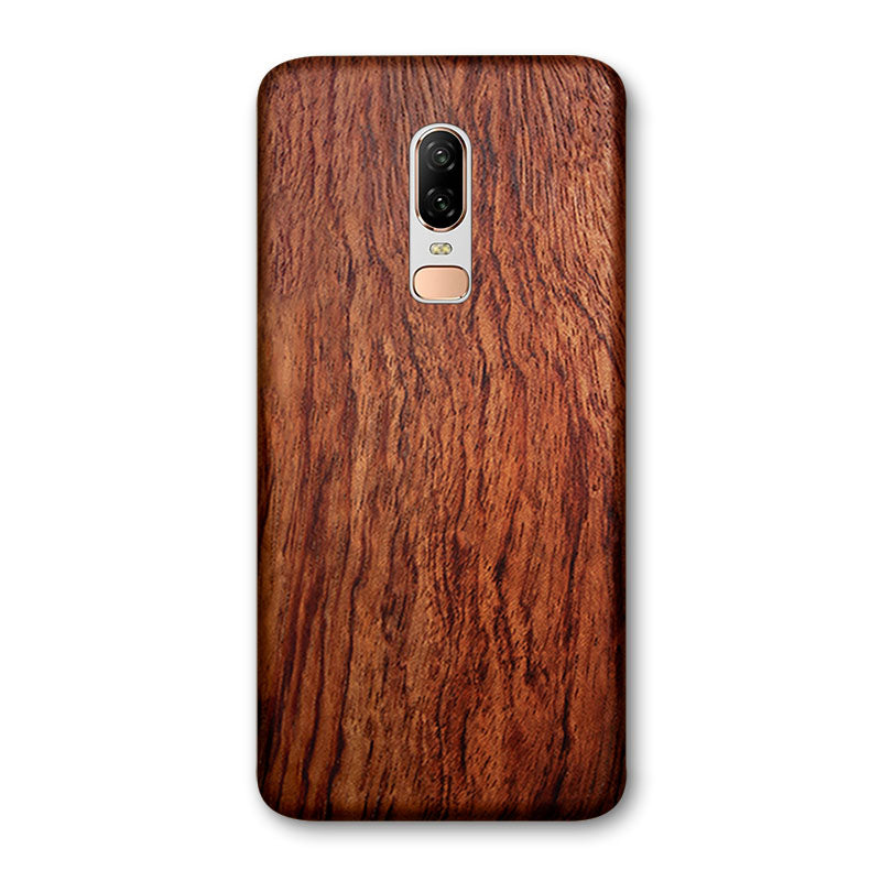 Wood OnePlus Case Mobile Phone Cases Komodo OnePlus 6 Rosewood 