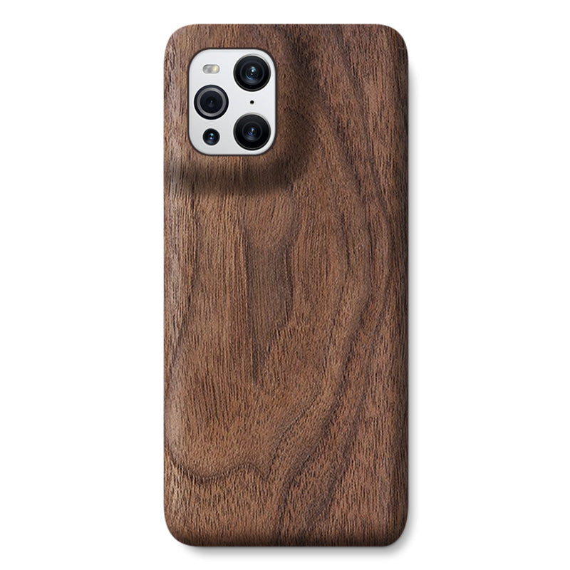 Oppo Find X3 Pro Case Funda de piel de grano de madera con tarjetero y  ventana, tapa magnética para Oppo Find X3 Pro