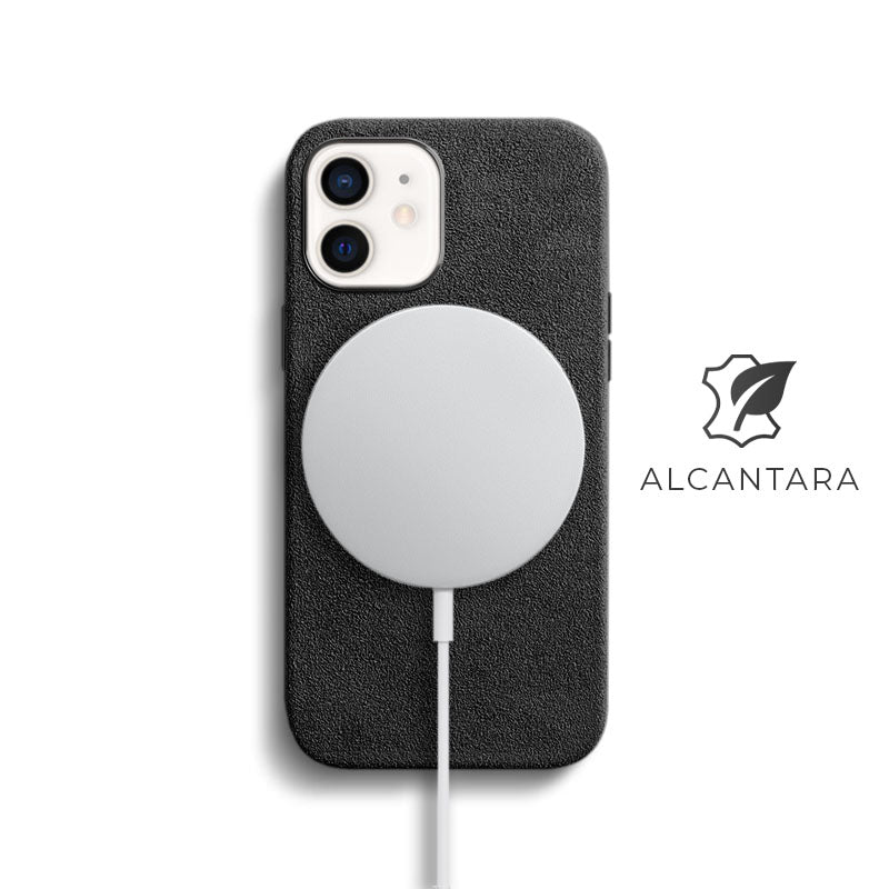 Alcantara iPhone Case Mobile Phone Cases Saguaro iPhone 12 Mini Black Alcantara 