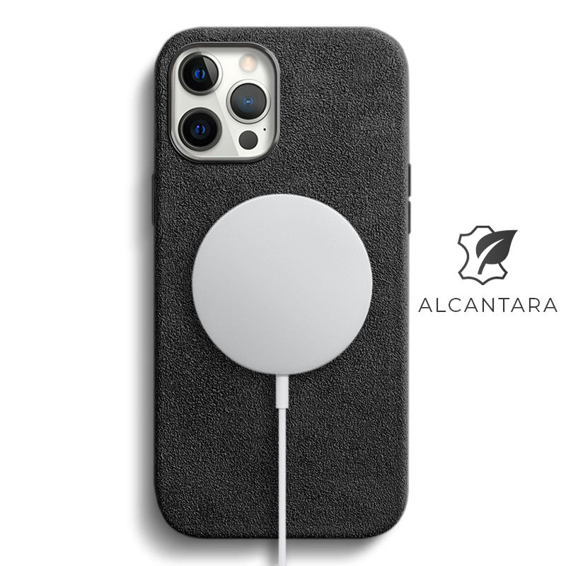 Alcantara iPhone Case Mobile Phone Cases Saguaro iPhone 12 Pro Max Black Alcantara 