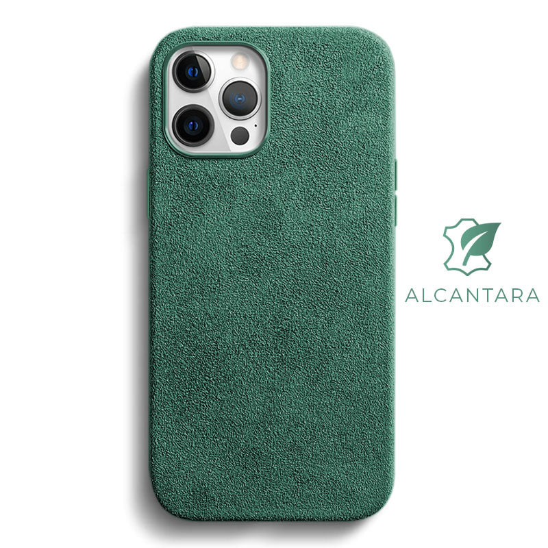 Alcantara iPhone Case (Clearance) Mobile iPhone Cases Saguaro iPhone 12 Pro Max Green Alcantara 