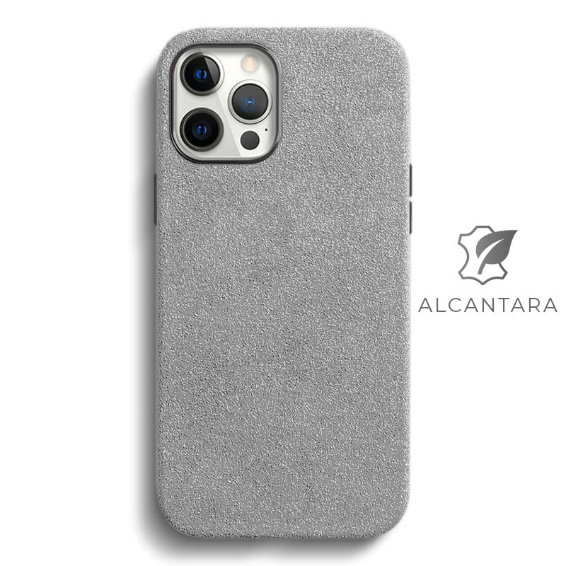 Alcantara iPhone Case (Clearance) Mobile iPhone Cases Saguaro iPhone 12 Pro Max Grey Alcantara 