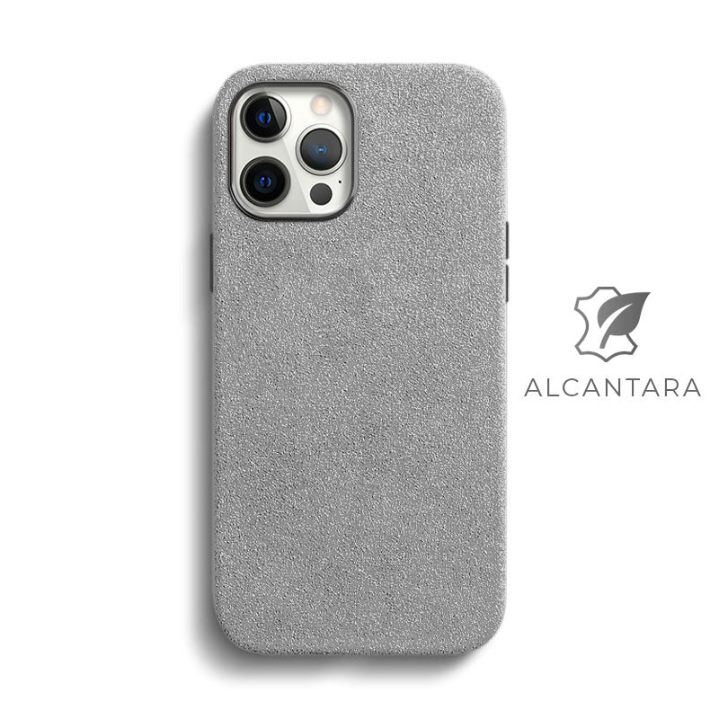 Alcantara iPhone Case (Clearance) Mobile iPhone Cases Saguaro iPhone 12/12 Pro Grey Alcantara 