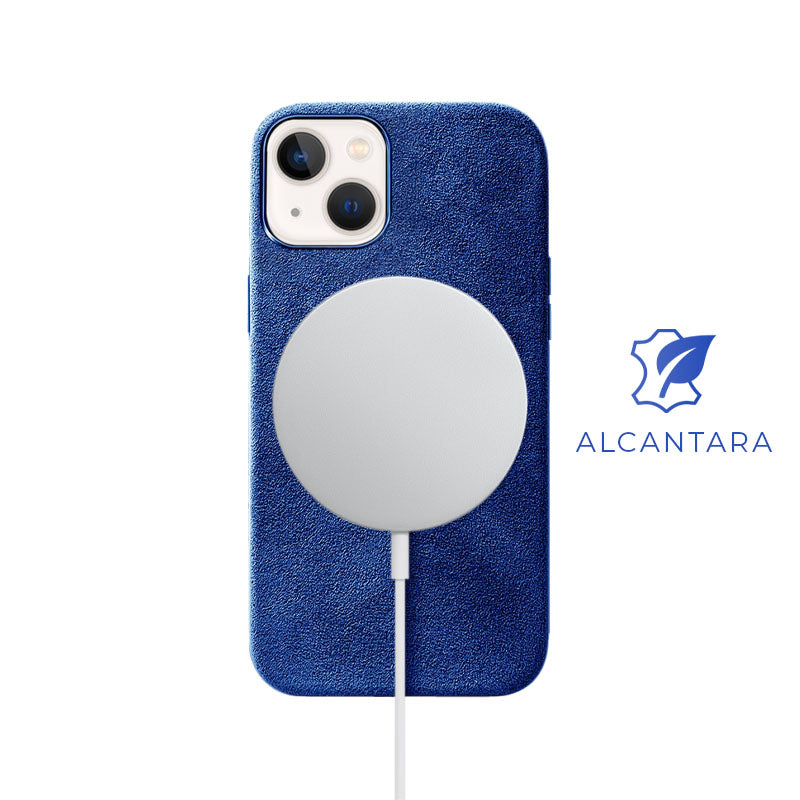 Alcantara iPhone Case Mobile Phone Cases Saguaro iPhone 13 Mini Blue Alcantara 