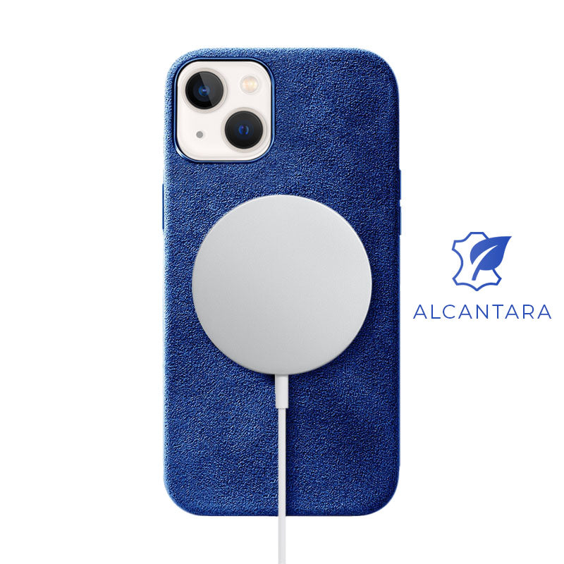Alcantara iPhone Case Mobile Phone Cases Saguaro iPhone 13 Blue Alcantara 
